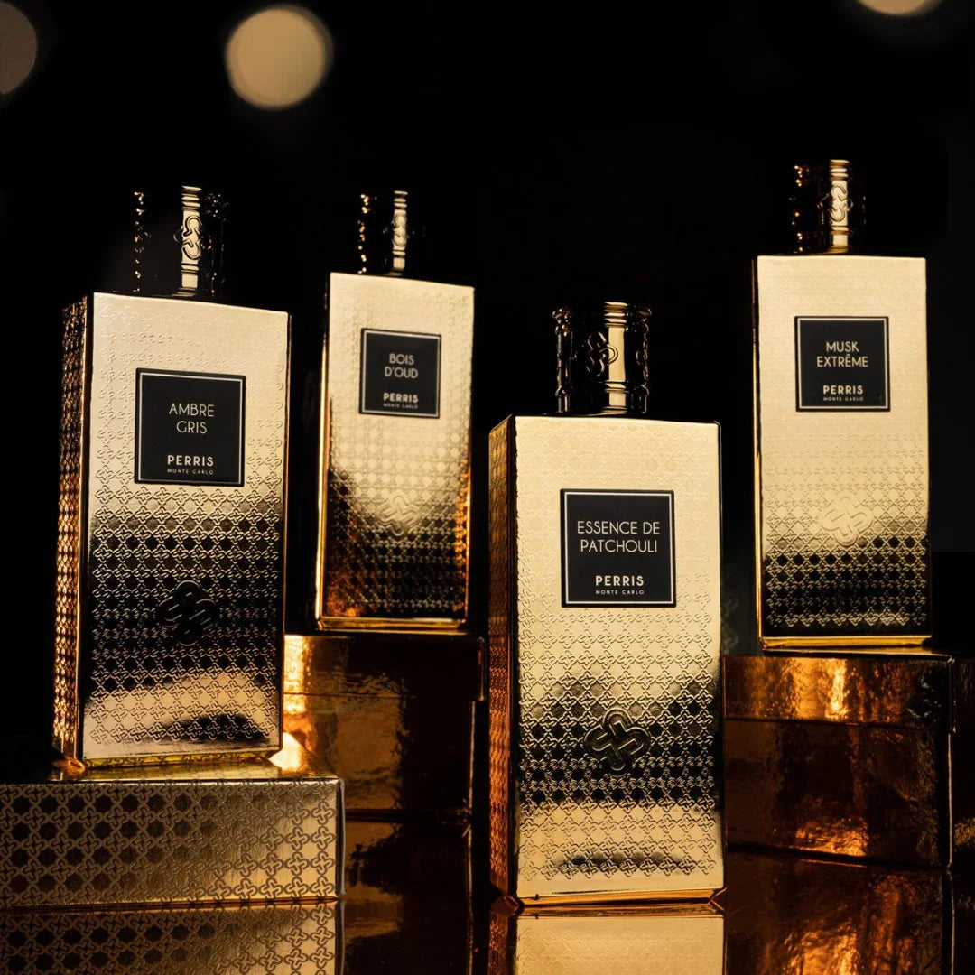 Perris Monte Carlo ESSENCE DE PATCHOULI Eau de Parfum Flakon Golden Collection scent amor