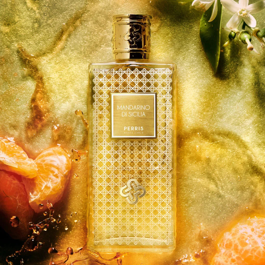 Perris Monte Carlo MANDARINO DI SICILIA Eau de Parfum Mood Flakon Zitrusblüte Mandarinenstücke