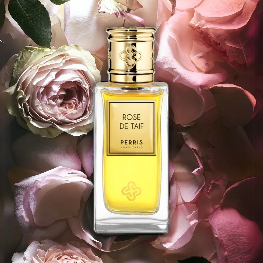 Perris Monte Carlo ROSE DE TAIF Extrait de Parfum Mood Flakon mit romatischen Rosen scent amor