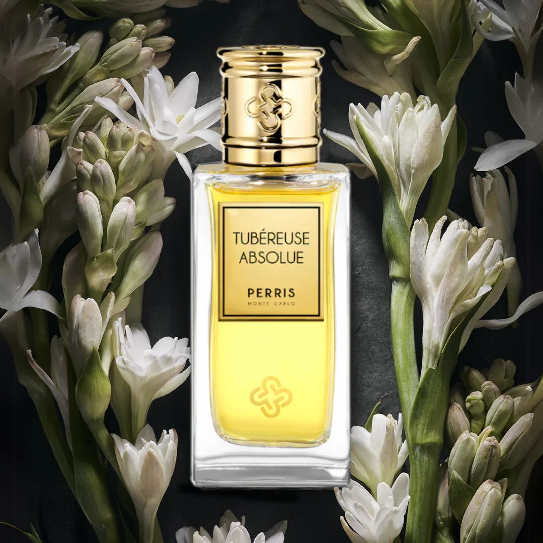 Perris Monte Carlo TUBÉROSE ABSOLUE Extrait de Parfum Mood Tuberose Blüten Flakon