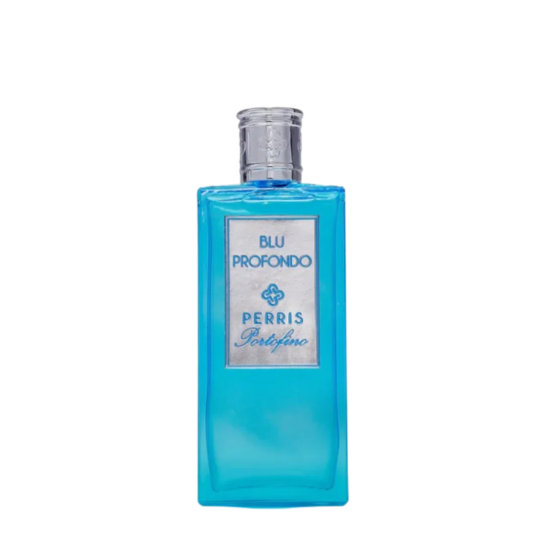 Perris Portofino BLU PROFONDO Eau de Parfum Flakon freigestellt frontal scent amor