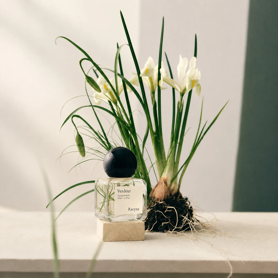 RACYNE Verdeur Eau de Parfum mit Iris Blüten bei scent amor Fachmann für Nischenparfum