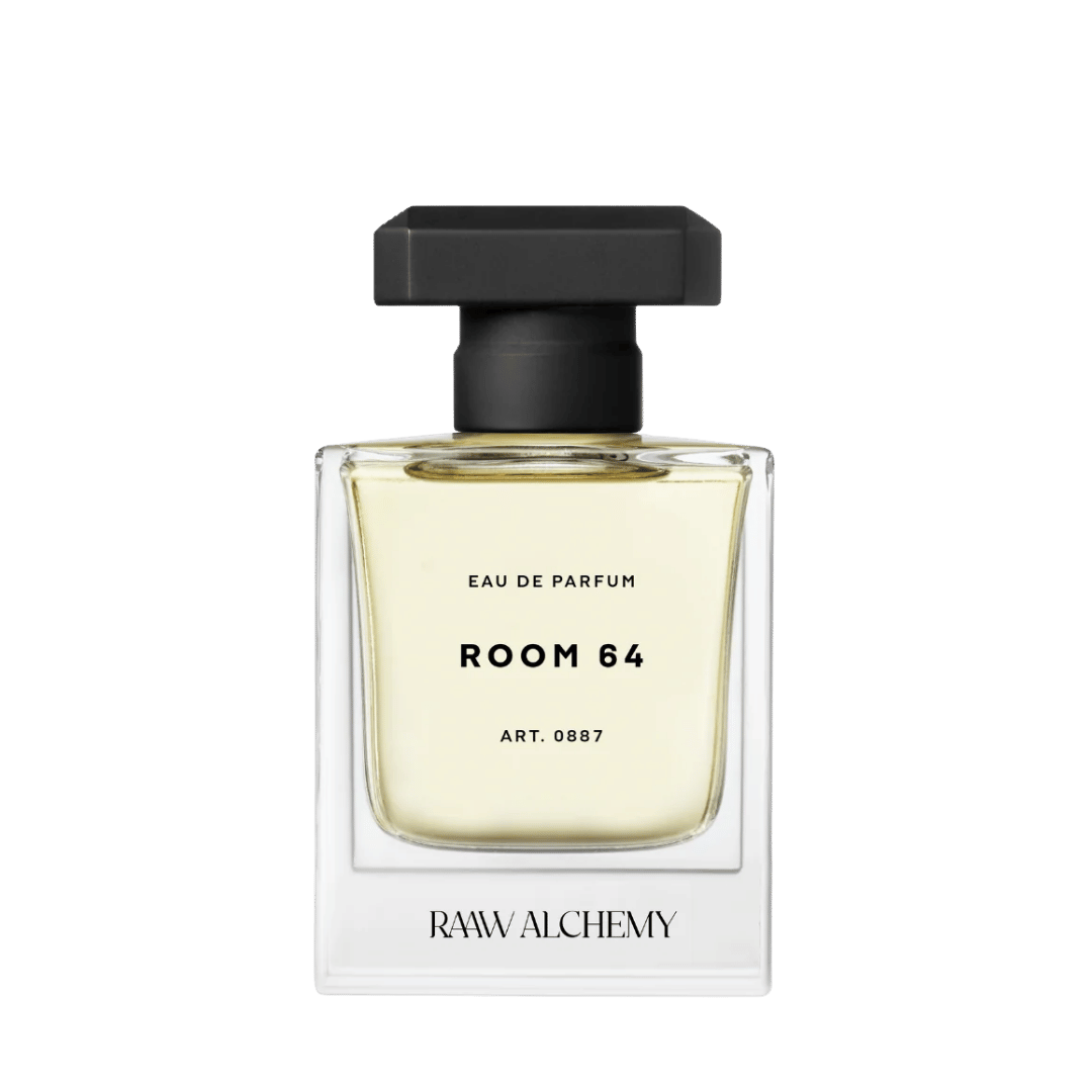 ROOM 64 Eau de Parfum, EdP RAAW ALCHEMY Flakon Nischenduft freigestellt bei scent amor deinem Fachmann für Nischendüfte und feine Nischenparfums.