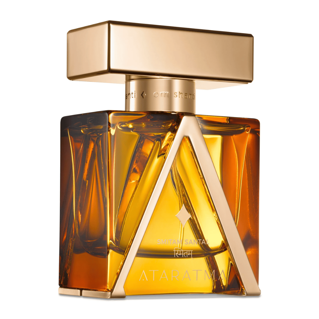 Ataratma SMITAM SANTAL Extrait de Parfum Flakon schräg präsentiert bei scent amor Deinem Fachmann für die feinen Nischenparfums