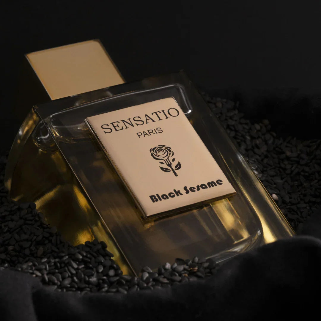 Sensatio Paris Black Sesame - aromatischer, eleganter Nischenduft zwischen schwarzen Sesamkörnern, Eau de Parfum erhältlich bei scent amor