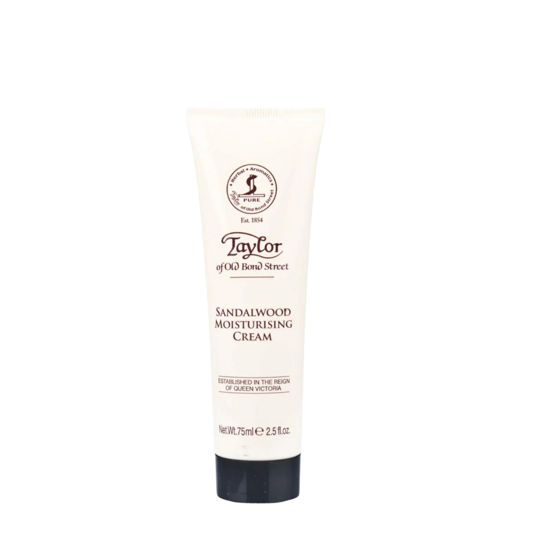 Sandelholz Feuchtigkeitscreme von Taylor of old Bond Street freigestellte Tube für scent amor
