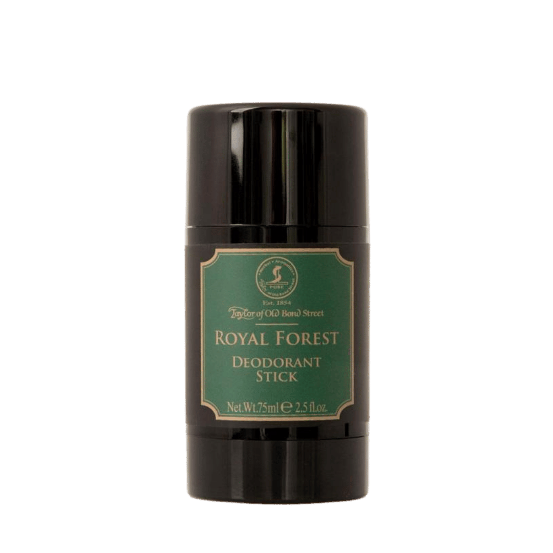 ROYAL FOREST Deodorant Stick von Taylor of Old Bond Street – frische Eleganz mit grüner Tiefe. Präsentiert bei scent amor Dein Fachmann für feine Pflege und gute Rasur