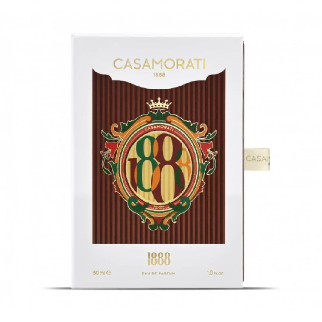 Verpackung von Xerjoff 1888 Eau de Parfum – luxuriöser Nischenduft mit zeitloser Eleganz und kunstvollem Flakon, jetzt bei scent amor stilvoll entdecken