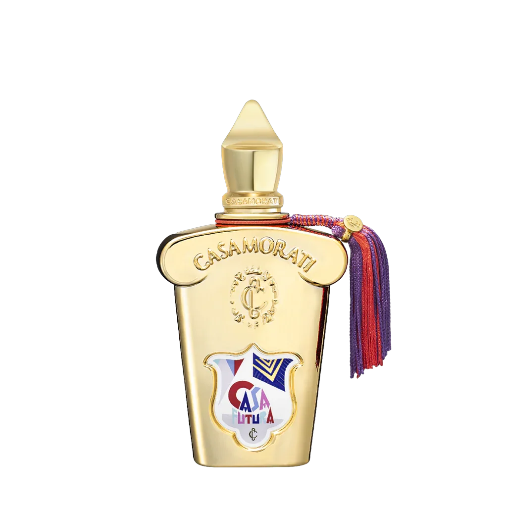 Freigestellter Flakon von Xerjoff Casa Futura Eau de Parfum – ein eleganter Nischenduft aus der Casamorati-Kollektion, mit kunstvoller Duftkomposition, jetzt bei scent amor entdecken