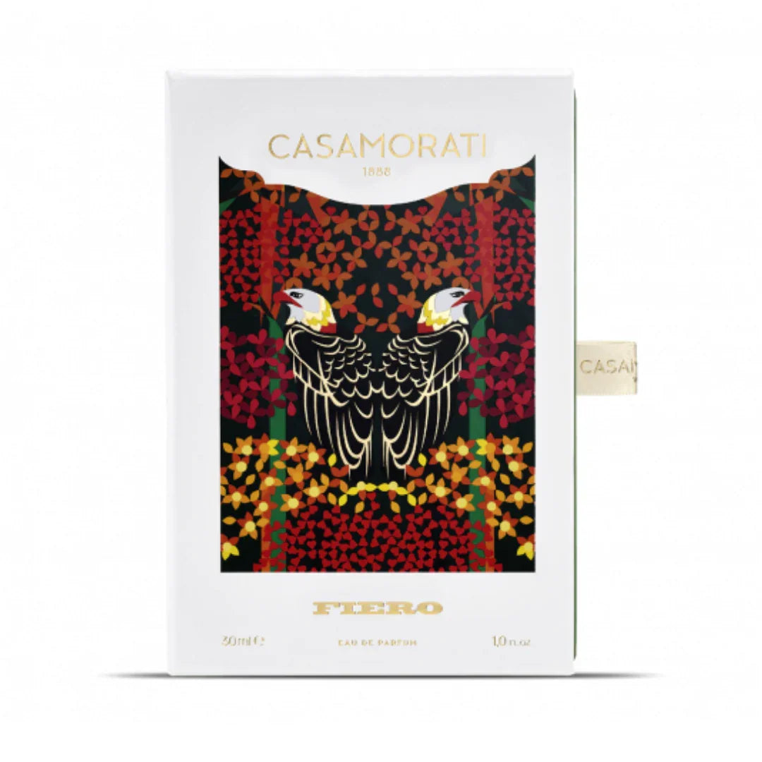 Die geschlossene Box von Xerjoff Fiero Eau de Parfum – stilvoller Auftritt eines markanten Nischendufts mit Vintage-Charakter, jetzt bei scent amor online erleben