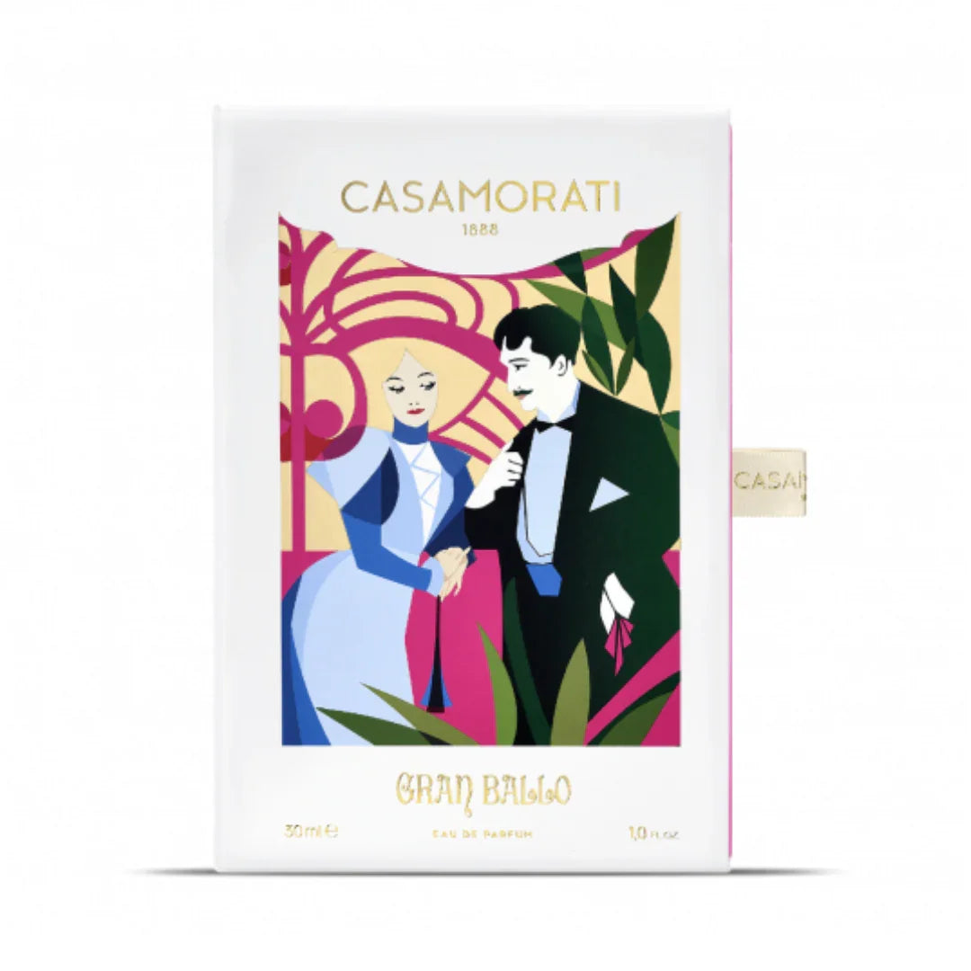 Verpackung von Xerjoff Gran Ballo Eau de Parfum – luxuriöser Nischenduft im barocken Stil, stilvoll präsentiert bei scent amor