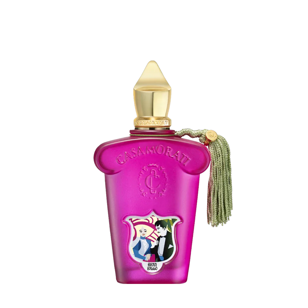 Freigestellter Flakon von Xerjoff Gran Ballo Eau de Parfum – opulenter Nischenduft aus der Casamorati-Kollektion, mit fruchtig-floraler Duftkomposition, jetzt bei scent amor entdecken