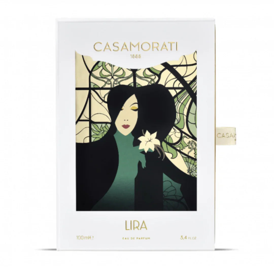 Verpackung von Xerjoff Lira Eau de Parfum – opulenter Nischenduft mit goldenem Glanz, meisterhaft präsentiert in der Casamorati-Kollektion, jetzt bei scent amor stilvoll auswählen