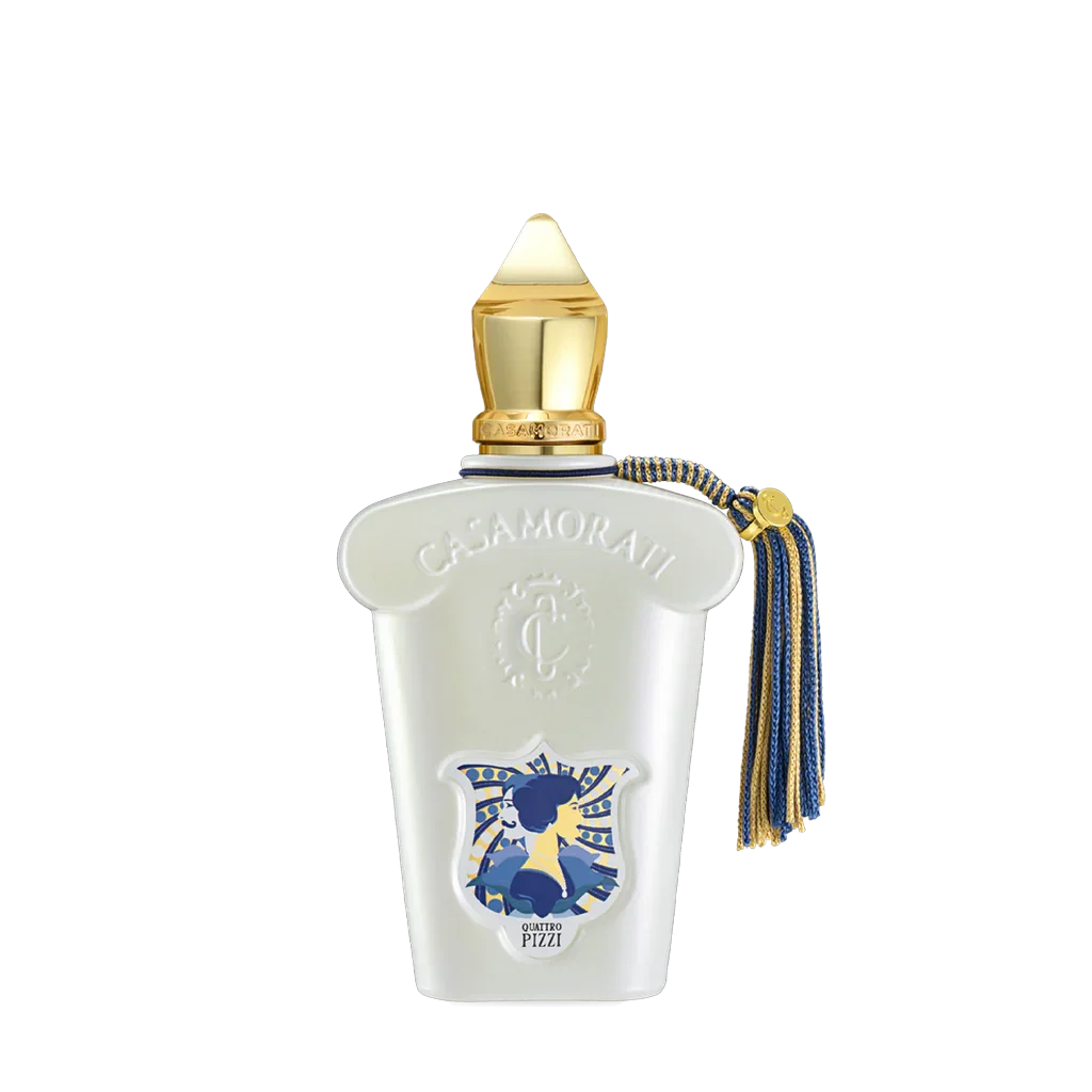 Freigestellter Flakon von Xerjoff Quattro Pizzi Eau de Parfum – luxuriöser Nischenduft aus der Casamorati-Kollektion, mit opulenter Duftkomposition, jetzt bei scent amor erleben