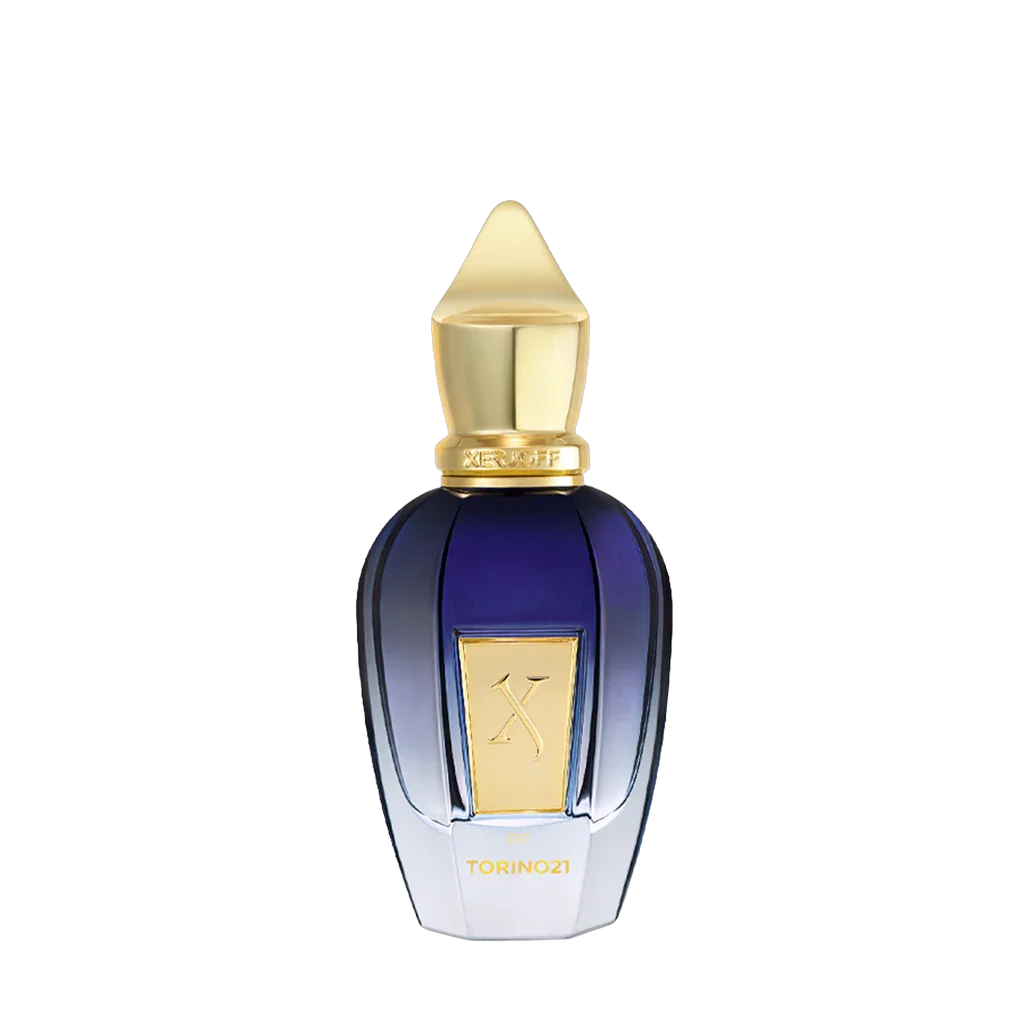 Freigestellter Flakon von Xerjoff Torino 21 Eau de Parfum – ein frischer, sportlich-eleganter Nischenduft aus der Join the Club-Kollektion, jetzt bei scent amor entdecken