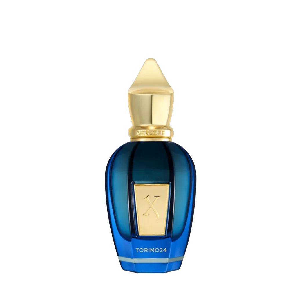 Freigestellter Flakon von Xerjoff TORINO 24 Eau de Parfum - luxuriöser Nischenduft mit faszinierender Duftkomposition, jetzt bei scent amor entdecken