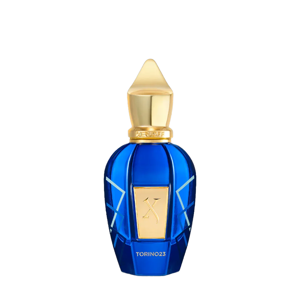 Freigestellter Flakon von Xerjoff Torino 23 Eau de Parfum – sportlich-eleganter Nischenduft mit frischer Duftkomposition, inspiriert vom Tennis, jetzt bei scent amor entdecken