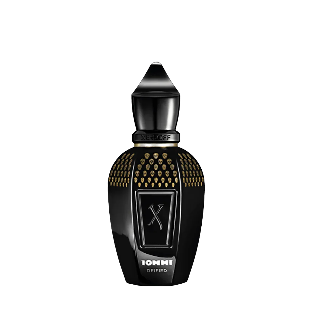Freigestellter Flakon von Xerjoff Tony Iommi Deified Eau de Parfum – ein rebellisch-eleganter Nischenduft mit kraftvoller Duftkomposition, jetzt bei scent amor entdecken