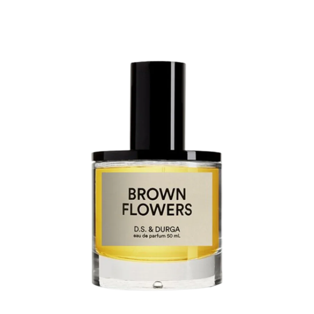 D.S. & Durga BROWN FLOWERS Eau de Parfum Flakon freigestellt frontal