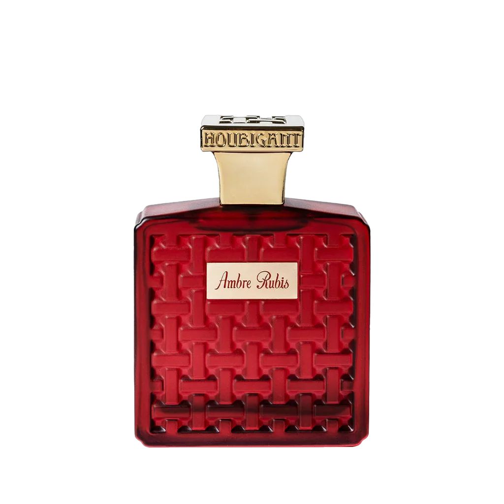 Houbigant Paris AMBRE RUBIS Eau de Parfum Extrême Flakon freigestellt frontal scent amor