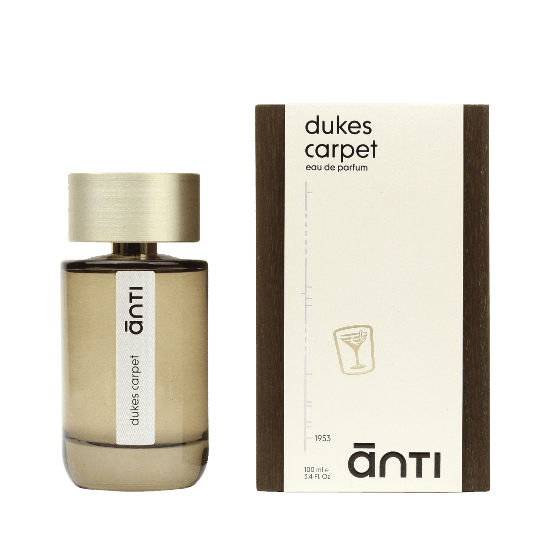 ānti Parfums dukes Carpet mit Box Nischenduft bei scent amor Deinem Fachmann für feinste Nischenparfums. Duft Flakon freigestellt