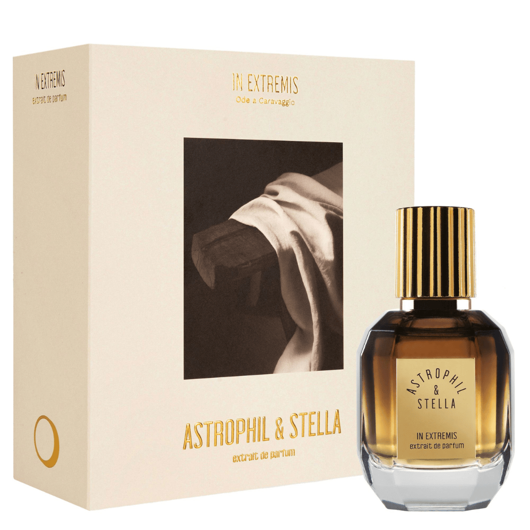 Astrophil & Stella In Extremis Extrait de Parfum – Flakon mit der eleganten Box, luxuriöse Präsentation eines dramatischen Nischenparfums bei scent amor