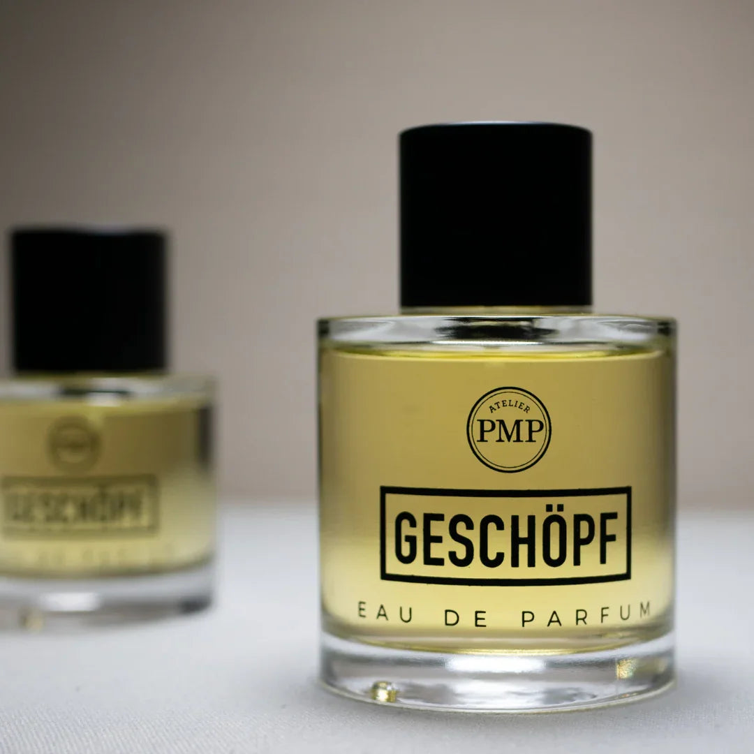 flakon von dem eau de parfum geschöpf von atelier pmp