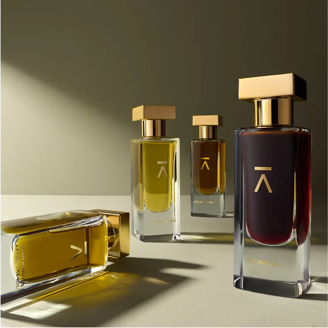 Azman Perfumes Gruppe Majnoon Killer Vavoon Two minutes after Kiss I am darkness scent amor