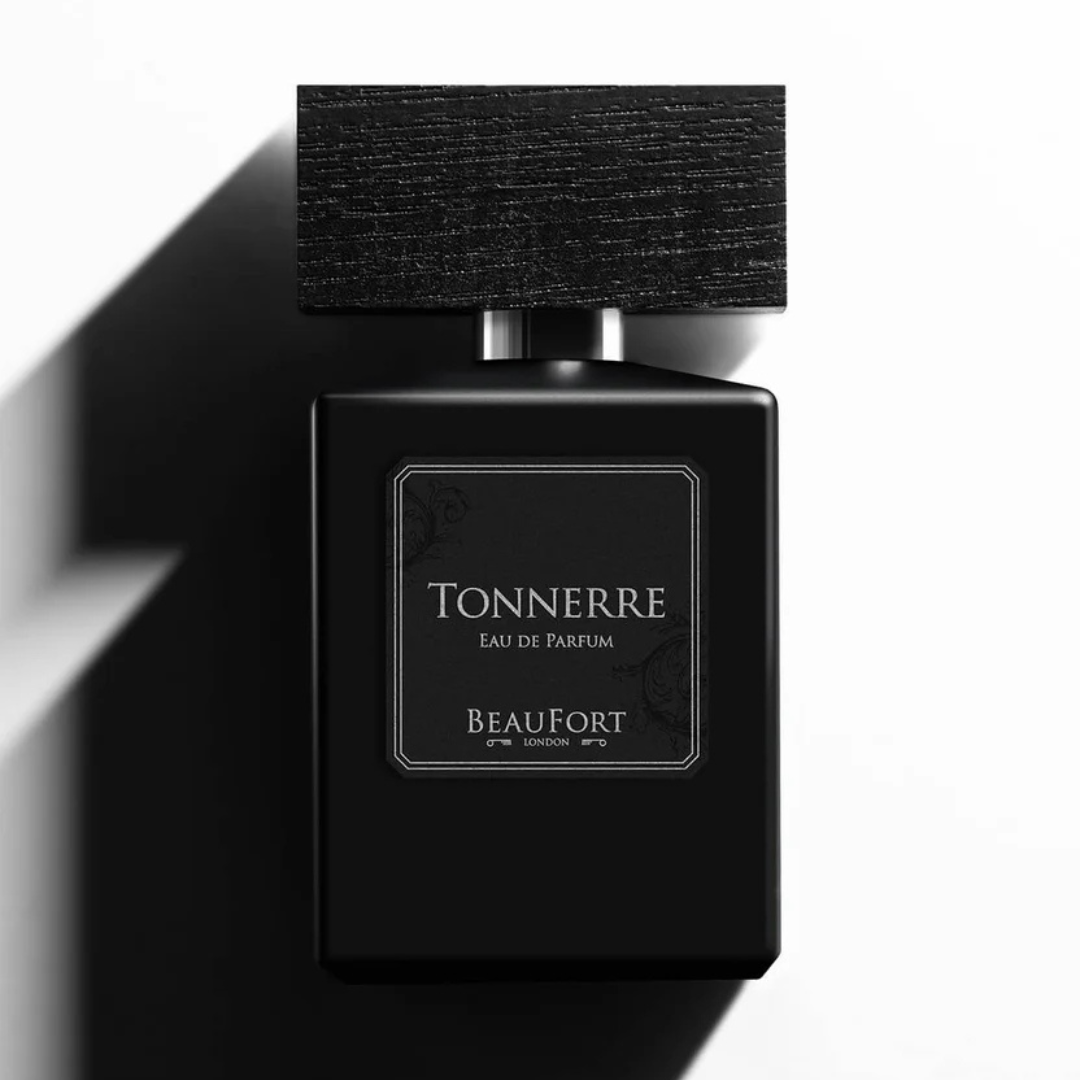 BeauFort London 1805 Tonnerre Eau de Parfum, eleganter schwarzer Flakon erhältlich bei scentamor