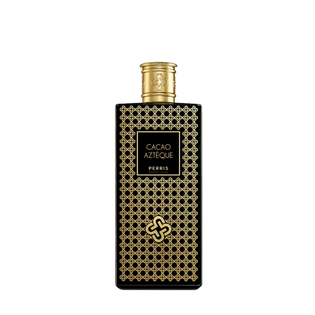 Perris Monte Carlo CACAO AZTÈQUE Eau de Parfum Flakon freigestellt frontal scent amor