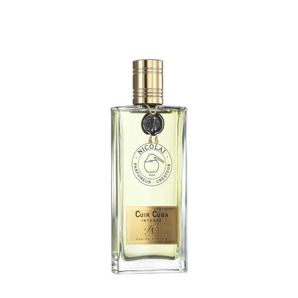 Nicolaï CUIR CUBA INTENSE Eau de Parfum Flakon freigestellt frontal scent amor