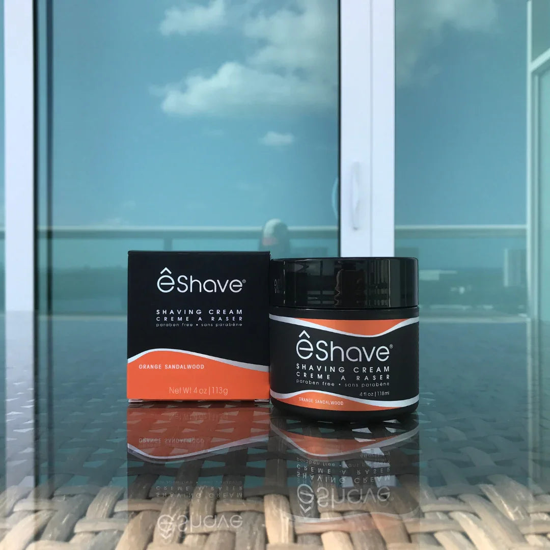 eShave Rasiercreme Orange Sandelholz – luxuriöse vegane Rasierpflege mit cremigem Schaum jetzt bei scent amor entdecken