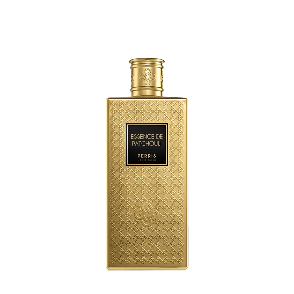 Perris Monte Carlo ESSENCE DE PATCHOULI Eau de Parfum Flakon freigestellt frontal scent amor