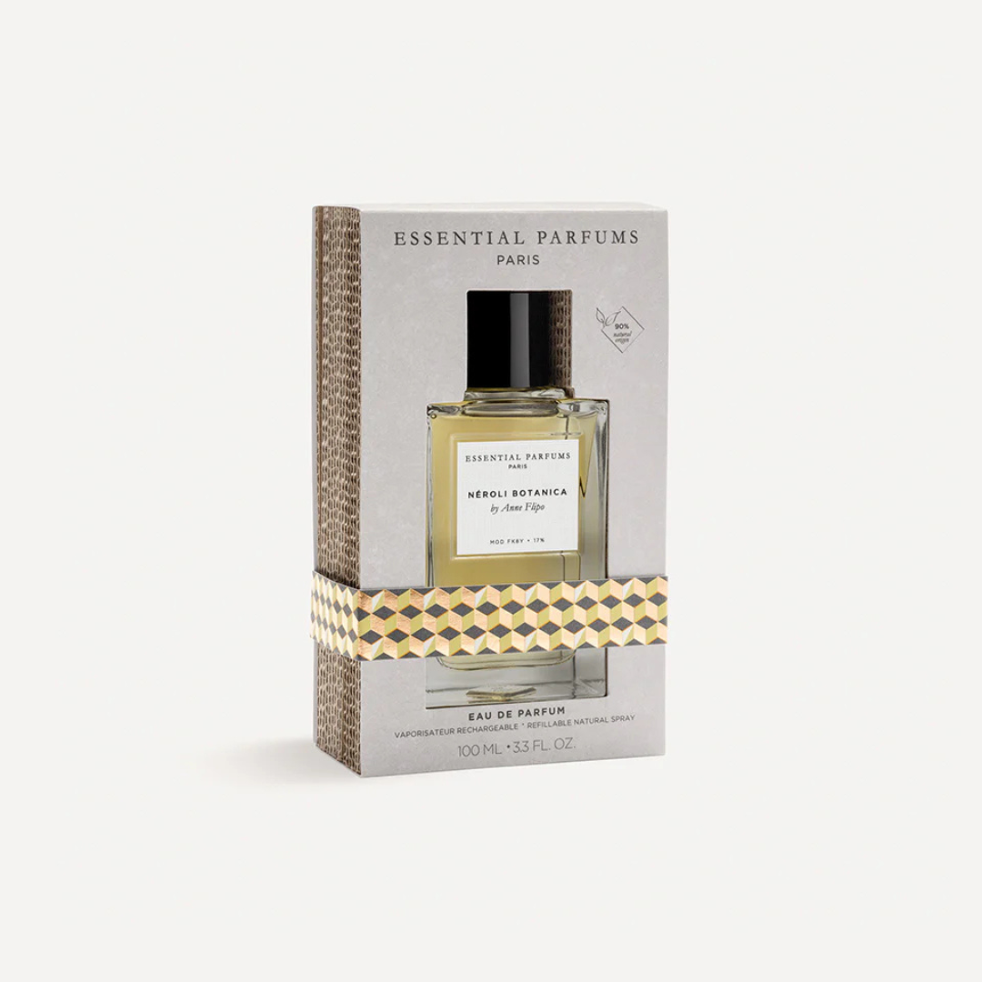 Essential Parfums Néroli Botanica Eau de Parfum by Anne Flipo – Flakon mit Box, moderne Präsentation eines eleganten Nischenparfums bei scent amor