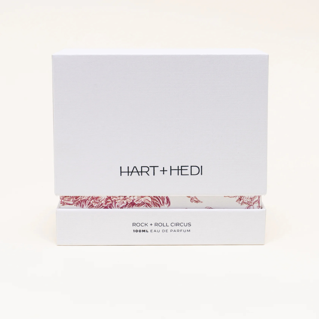 Box von Hart + Hedi Rock + Roll Circus Eau de Parfum – elegante Verpackung mit modernem Design bei scent amor