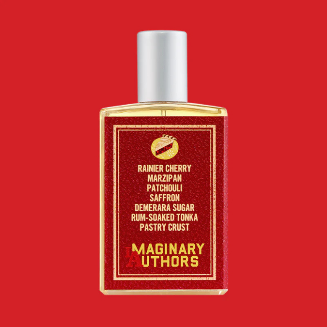 Imaginary Authors A Little Secret Eau de Parfum, Rückseite des Flakons mit Noten wie Kirsche, Marzipan und Tonkabohne, süß und raffiniert, erhältlich bei scent amor.