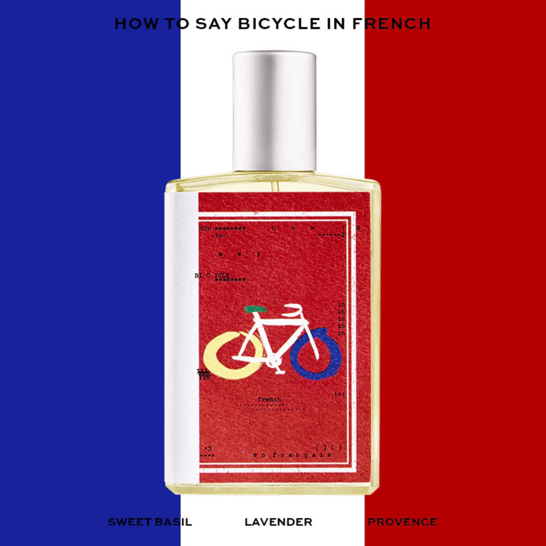 Imaginary Authors How to say bicycle in French Eau de Parfum – Flakon auf französischer Flagge – erlebe ihn bei scent amor