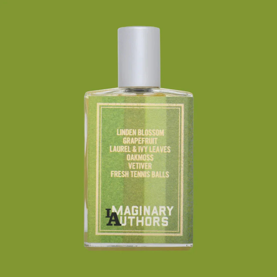 Rückansicht des Flakons von Imaginary Authors The Soft Lawn Eau de Parfum – kunstvoll gestaltetes Parfumdesign für Duftliebhaber bei scent amor