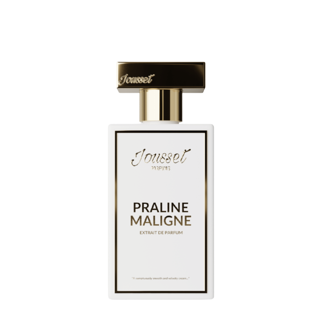 Freigestellter Flakon von Jousset Parfums Praline Maligne Extrait de Parfum – gourmandiger Nischenduft mit verführerischer Pralinen-Note bei scent amor entdecken