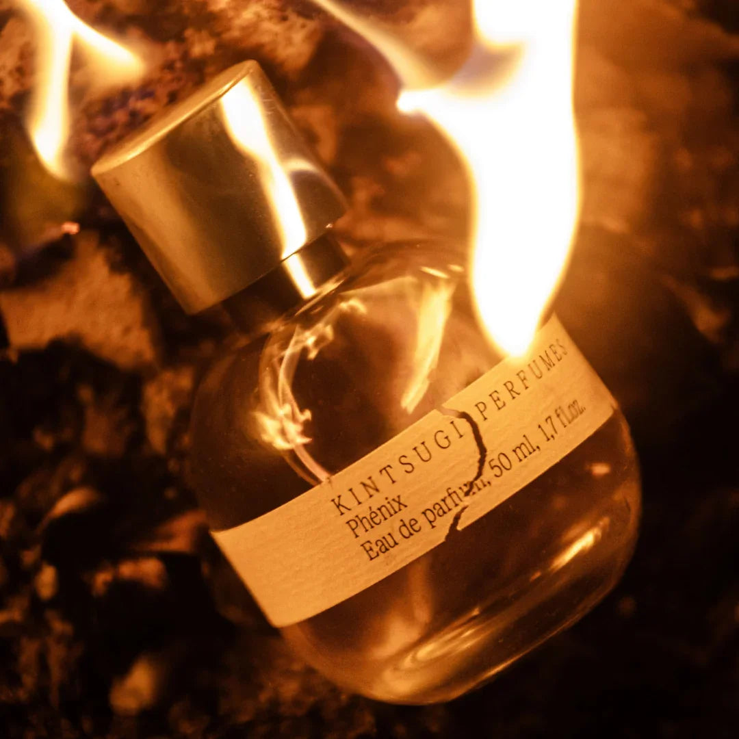 Kintsugi PHÉNIX Parfum in Flammen – kraftvoller Duft der Erneuerung, erhältlich bei scent amor