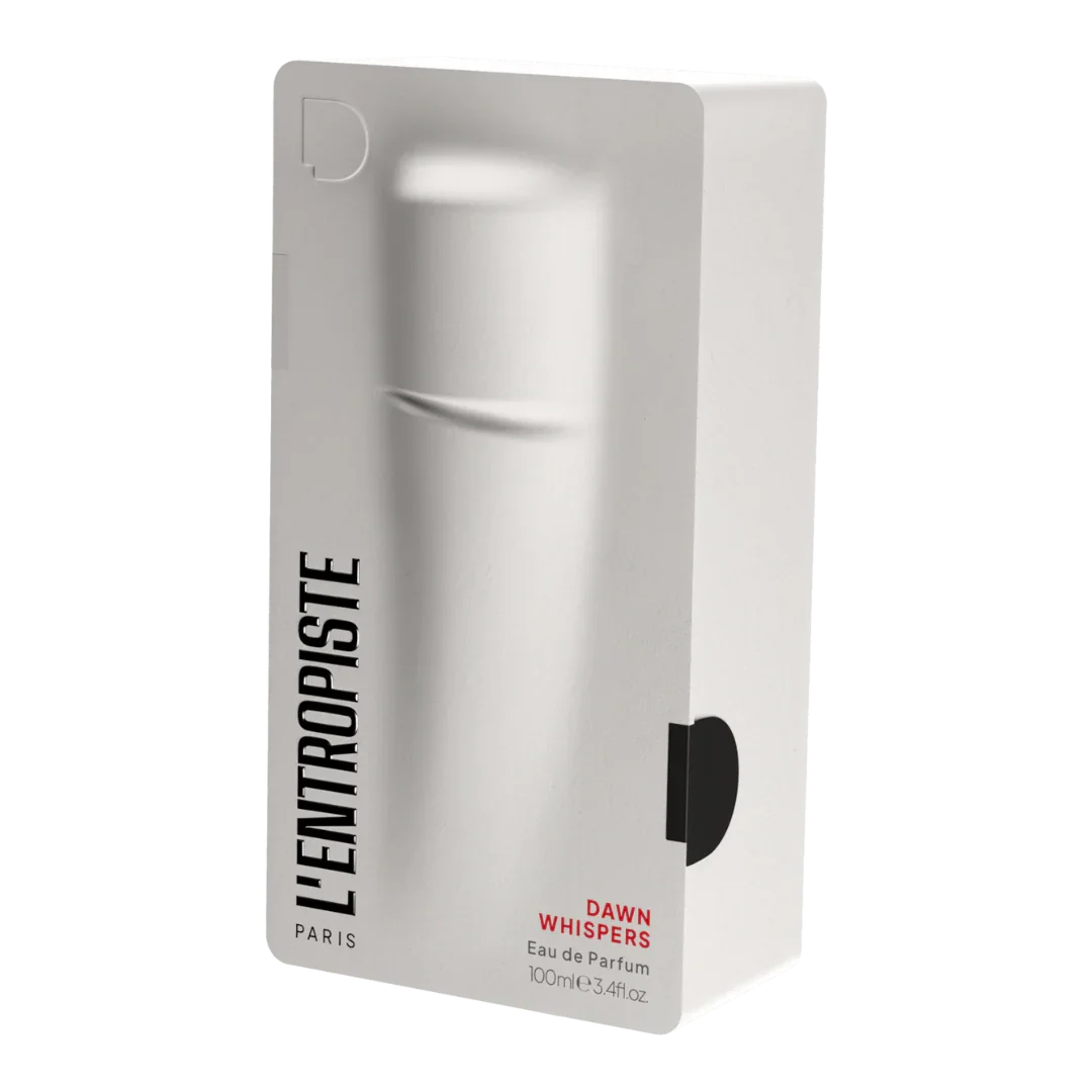 verpackung des eau de parfum dawn whispers von l'entropiste