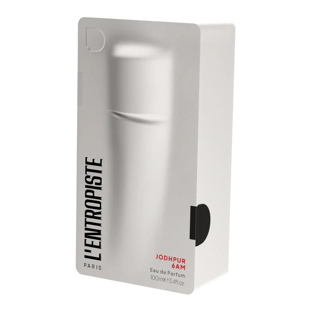 verpackung von dem eau de parfum jodhpur 6am von l'entropiste