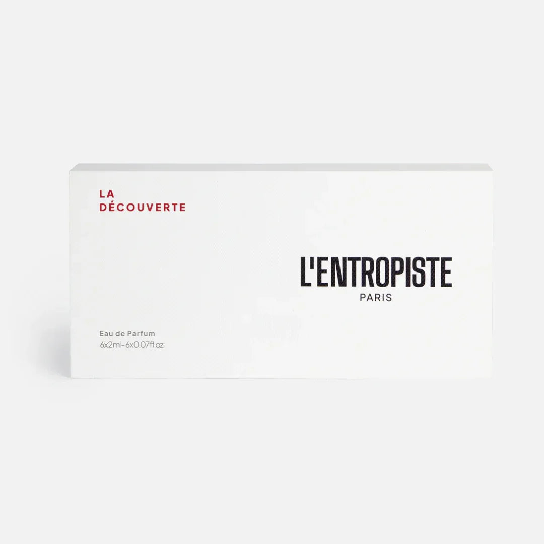verpackung von dem la découverte eau de parfum discovery set von l'entropiste