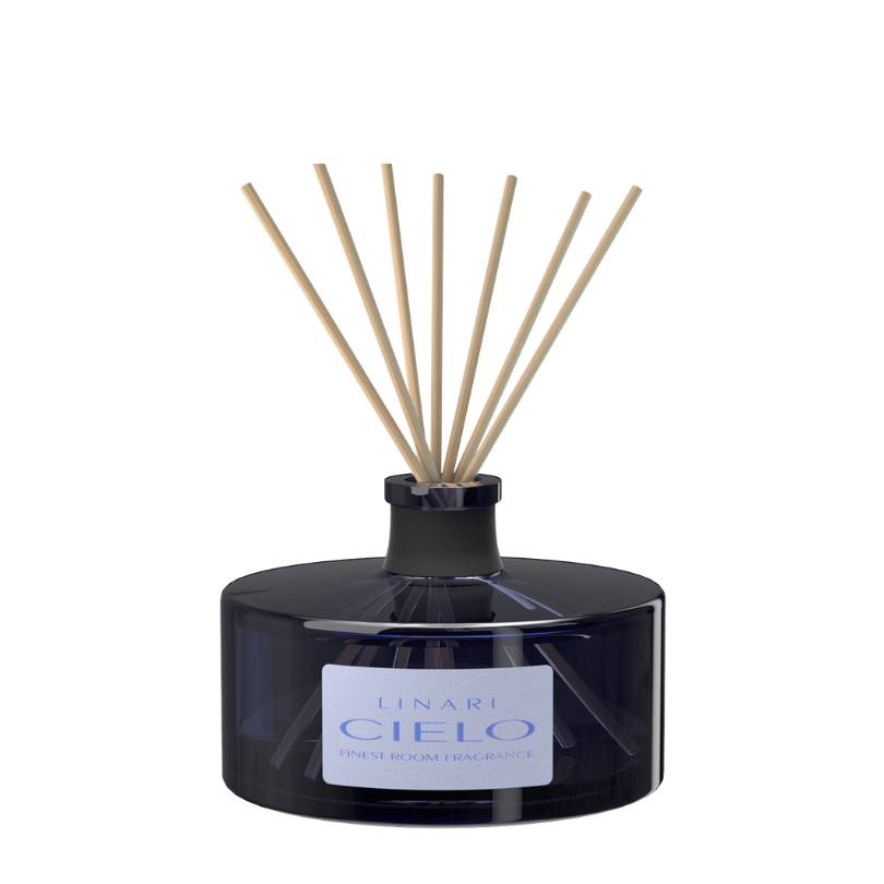 Linari Cielo Diffuser 3000ml, großer Raumduft-Flakon mit dunklem Design und ruhiger Ausstrahlung, elegant und modern, erhältlich bei scent amor.