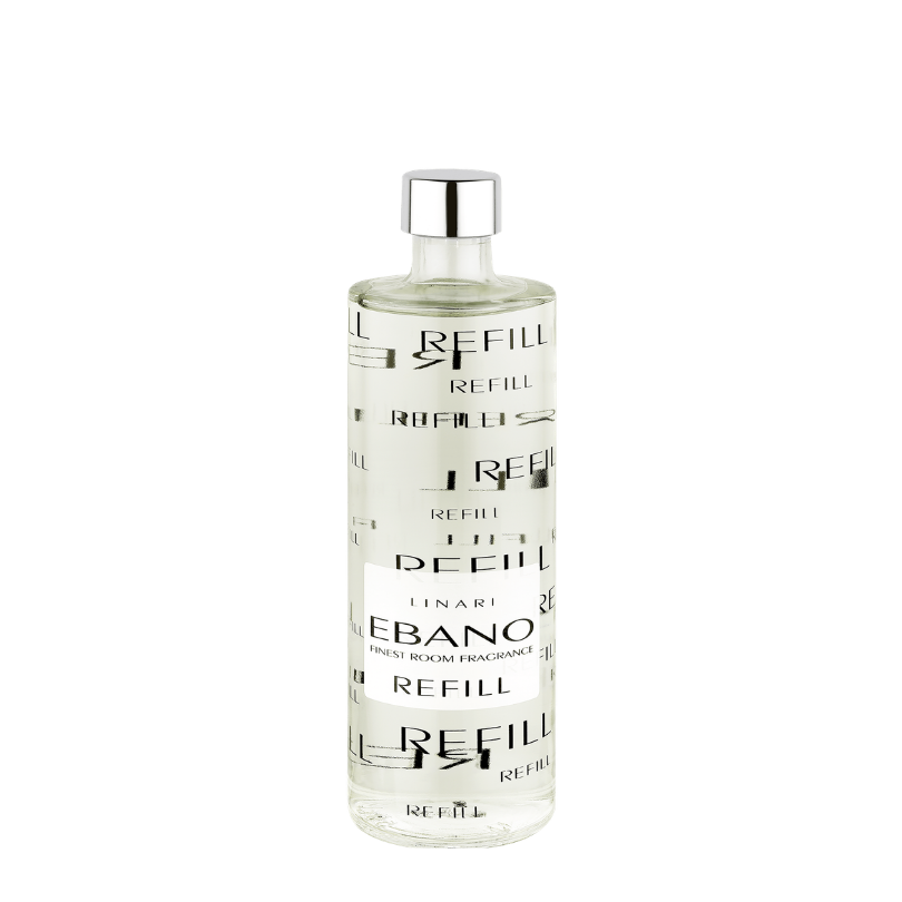Linari Ebano Diffuser Refill, minimalistischer Nachfüllflakon für Raumduft mit klarer Form und hochwertiger Anmutung, stilvoll und modern, erhältlich bei scent amor.