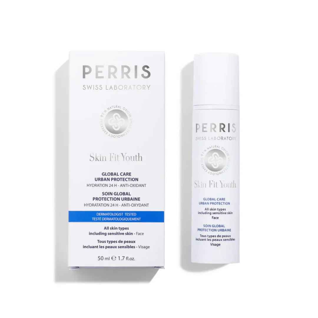 GLOBAL CARE URBAN PROTECTION von Perris Swiss – luxuriöse Pflege für strahlende Haut im urbanen Alltag bei scent amor
