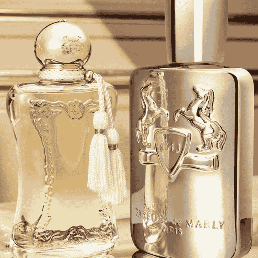 Parfums de Marly 2 Flakon gold silber beim Experten für Nischendüfte scent amor