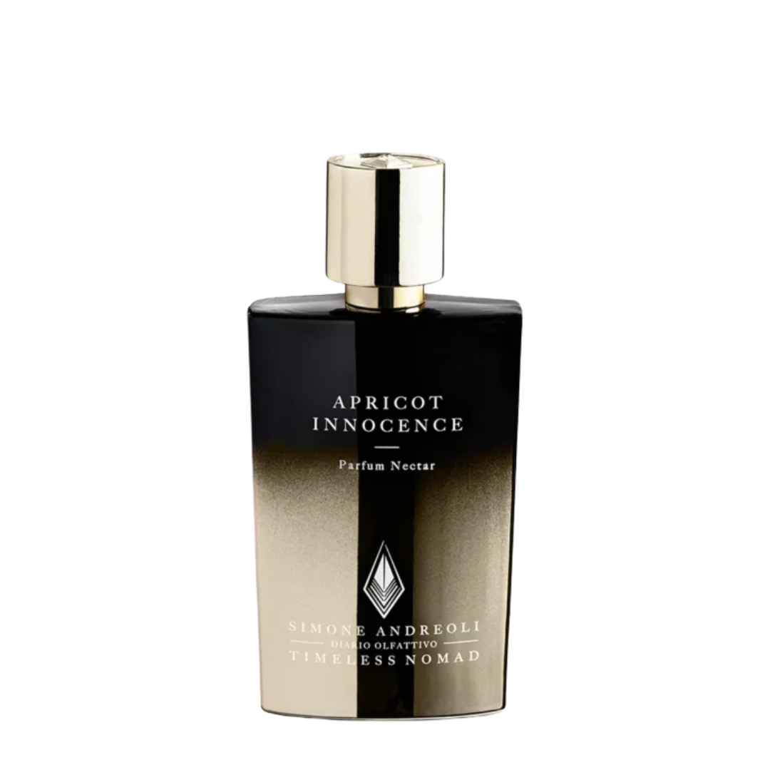 Freigestellter Flakon von Simone Andreoli Apricot Innocence Parfum Nectar – fruchtiger Duft voller Zartheit und Eleganz bei scent amor entdecken