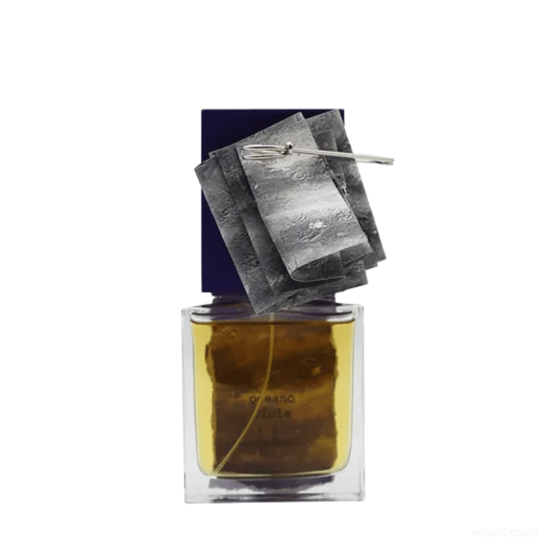 Sorcinelli Oceano Viola scent amor freigestellter Flakon Nischenparfum