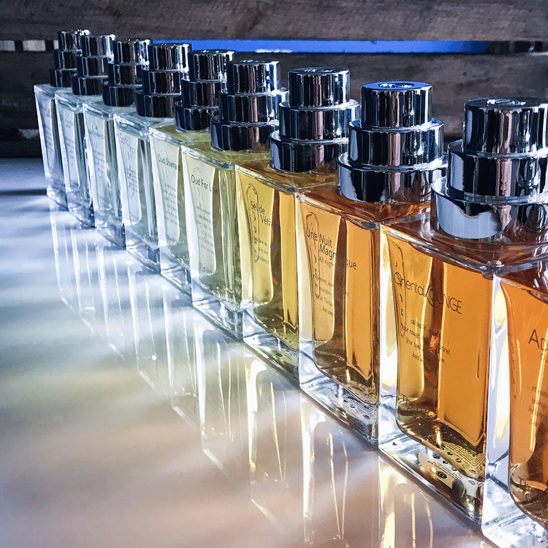 The Different Company Luxuskollektion feinster Nischendüfte in Reihe fotografiert für scent amor deinem Partner für Nischenparfums